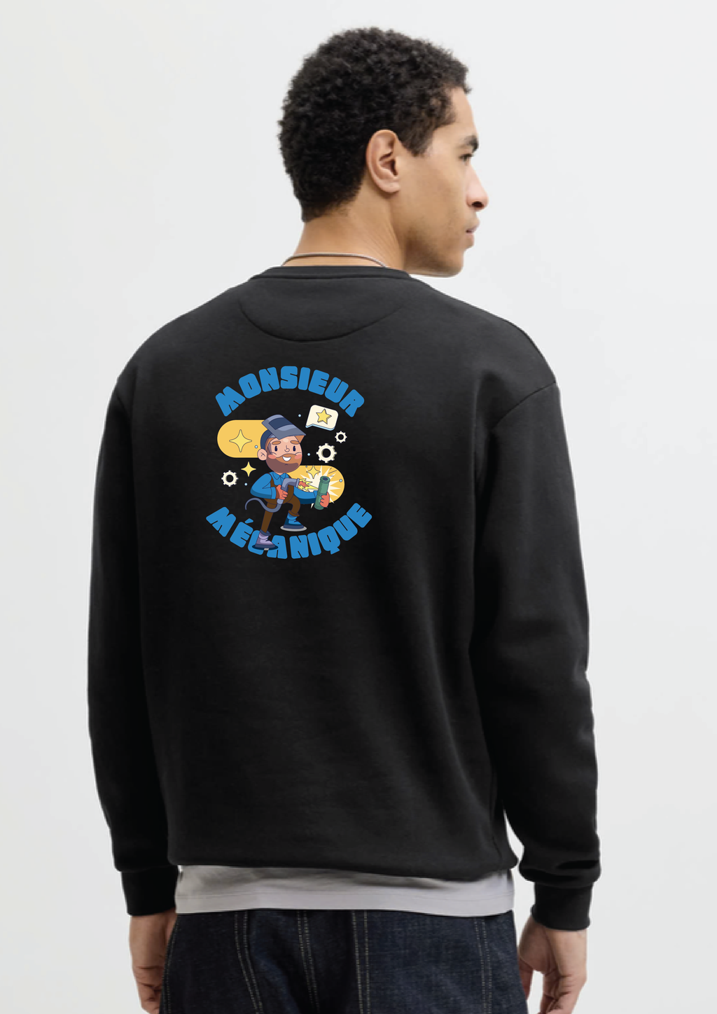 Monsieur mécanique - Sweat col rond