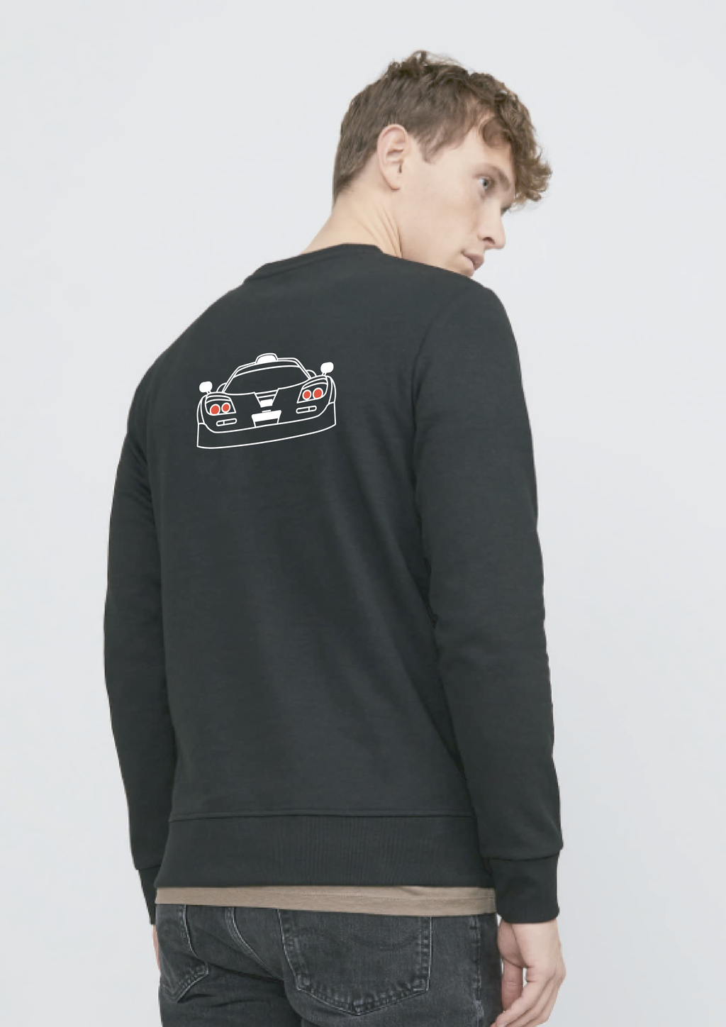 Red car - Sweat col rond
