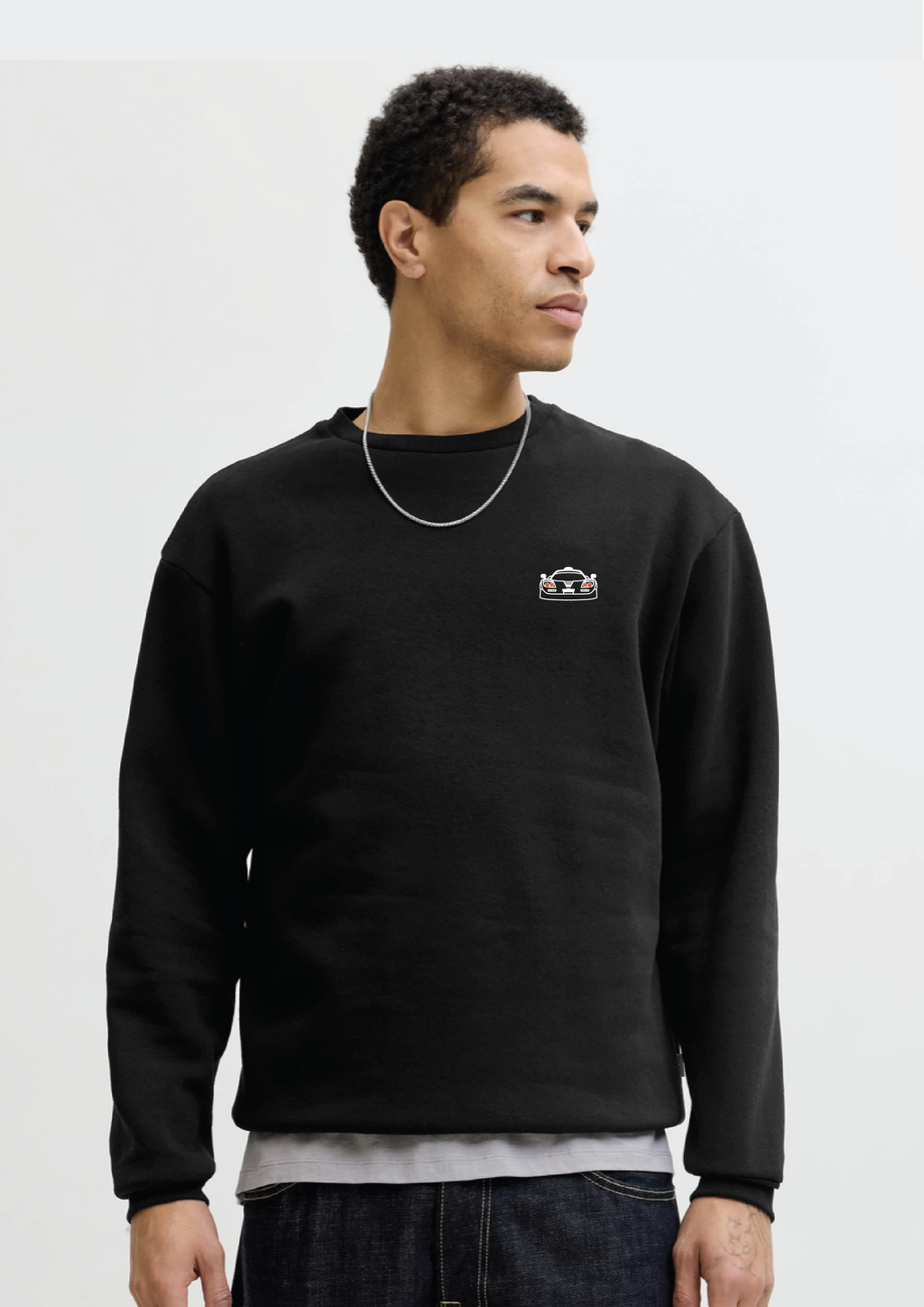 Red car - Sweat col rond