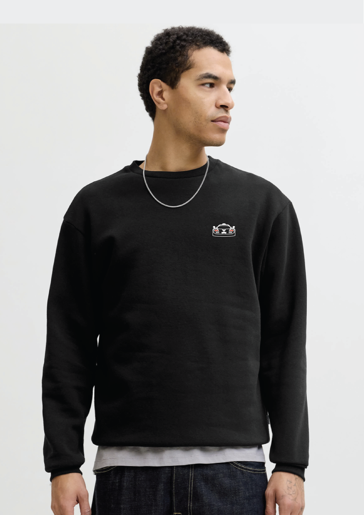 Red car - Sweat col rond